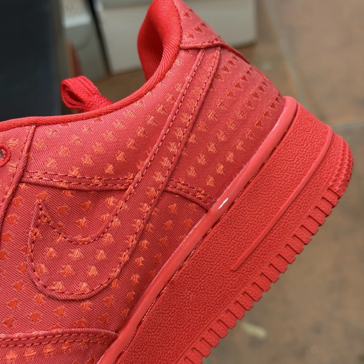 Nike Air Force 1 Low Valentine's Edition Sneakers – Triple Red