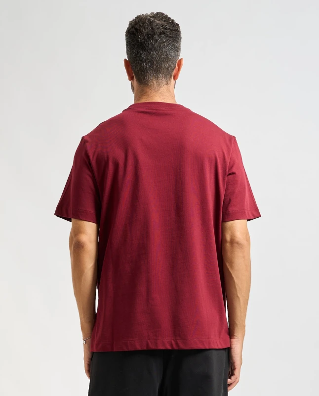 Calvin Klein Jeans Men’s Bordeaux Cotton T-Shirt