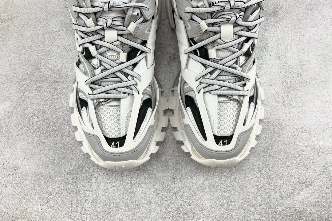 Balenciaga Track Sneaker White Grey Black Designer Running Shoe