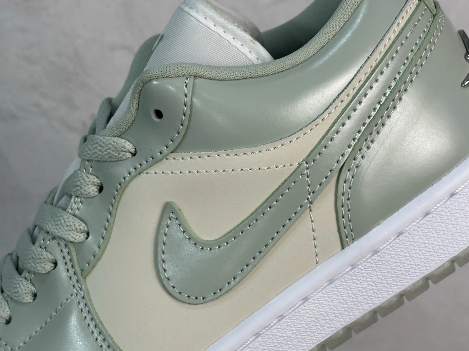 Air Jordan  Low – Sage Green & Sail Premium Sneakers