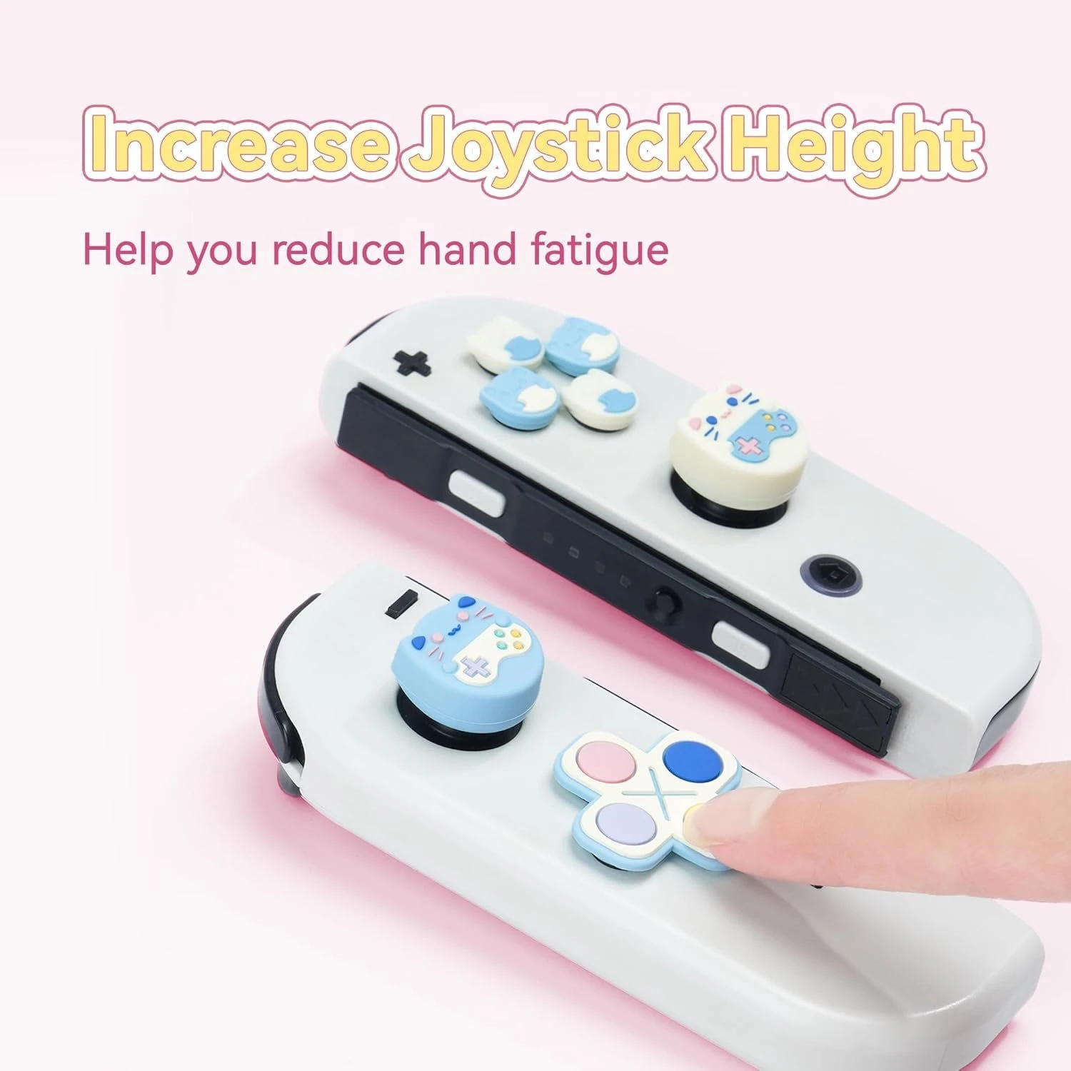 Silicone Thumb Grips & Button Caps Set