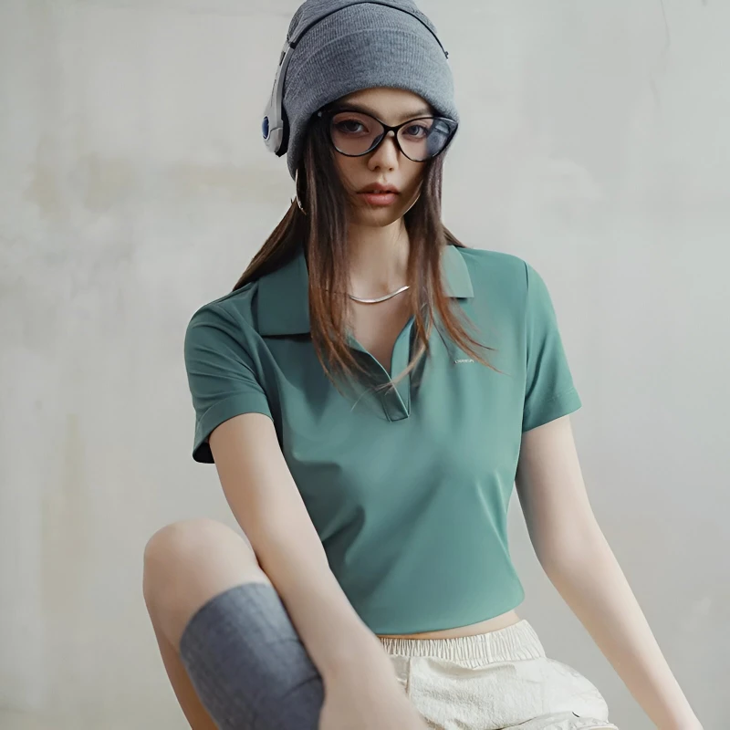 Women's V-Neck Polo Shirt