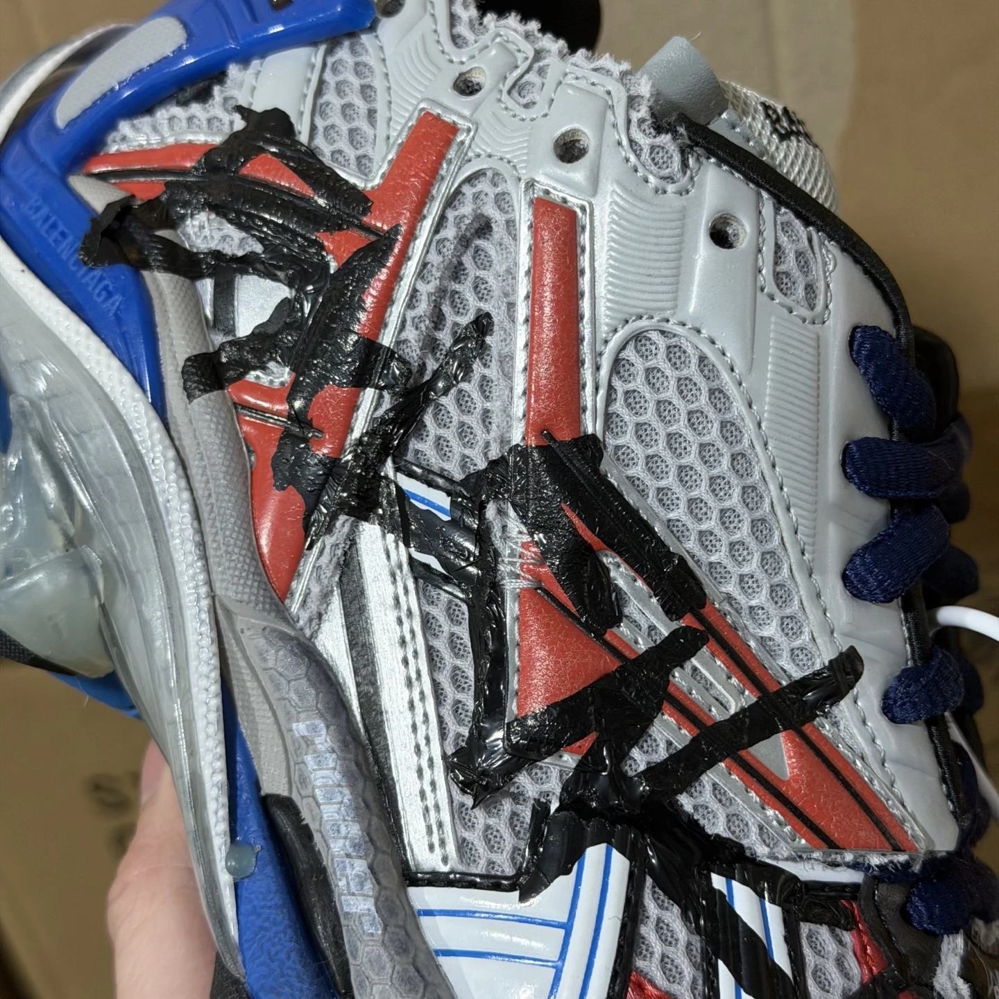 Balenciaga Track Sneaker – Graffiti White Blue Red Edition
