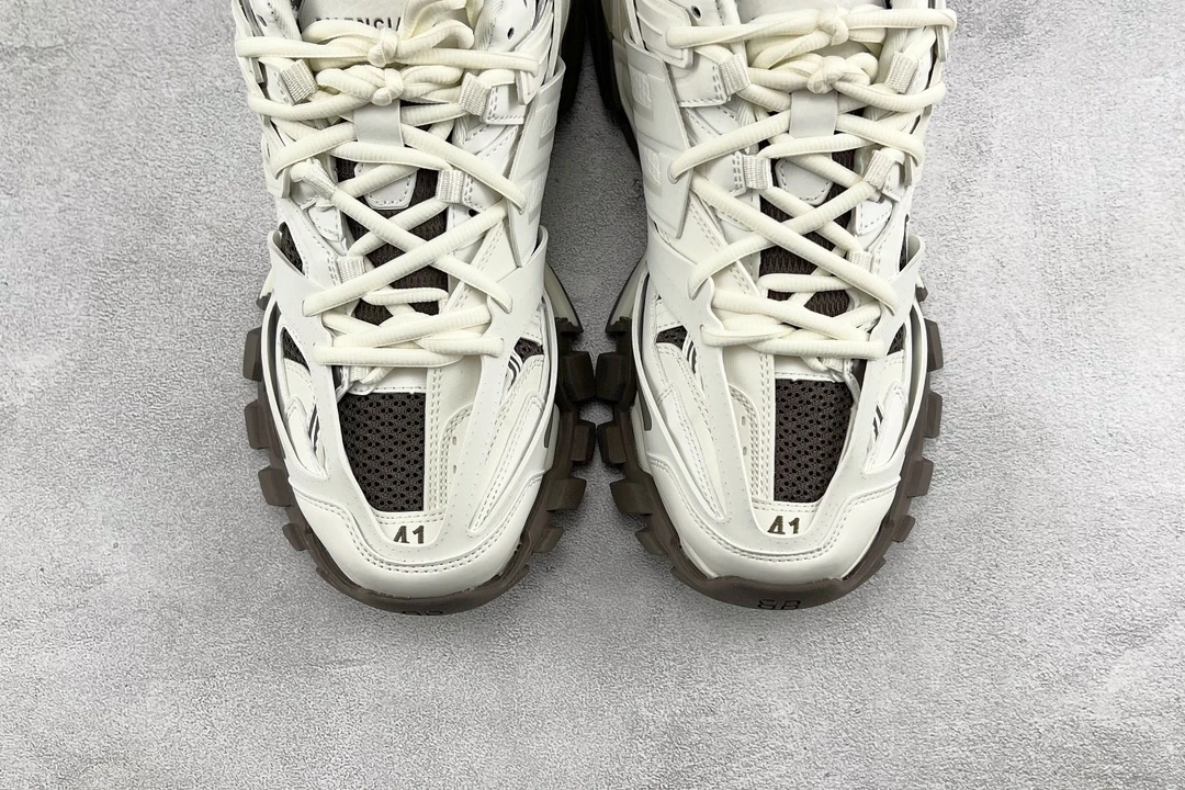 Balenciaga Track Sneaker – Ivory & Espresso Edition