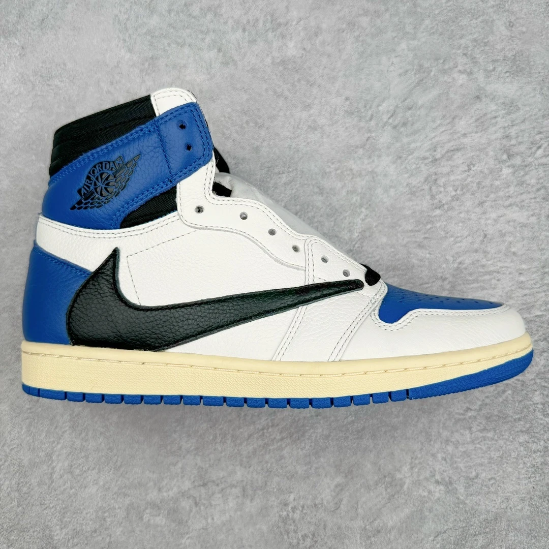 Air Jordan 1 Low x Fragment Design Sneakers – White Blue Black