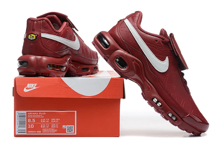 Nike Air Max Plus TN Premium – Burgundy Red / White