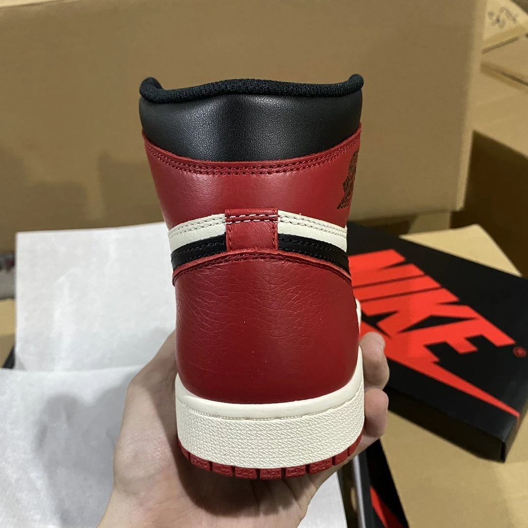Air Jordan 1 High Sneakers – Black/Red/White (Chicago Inspired)