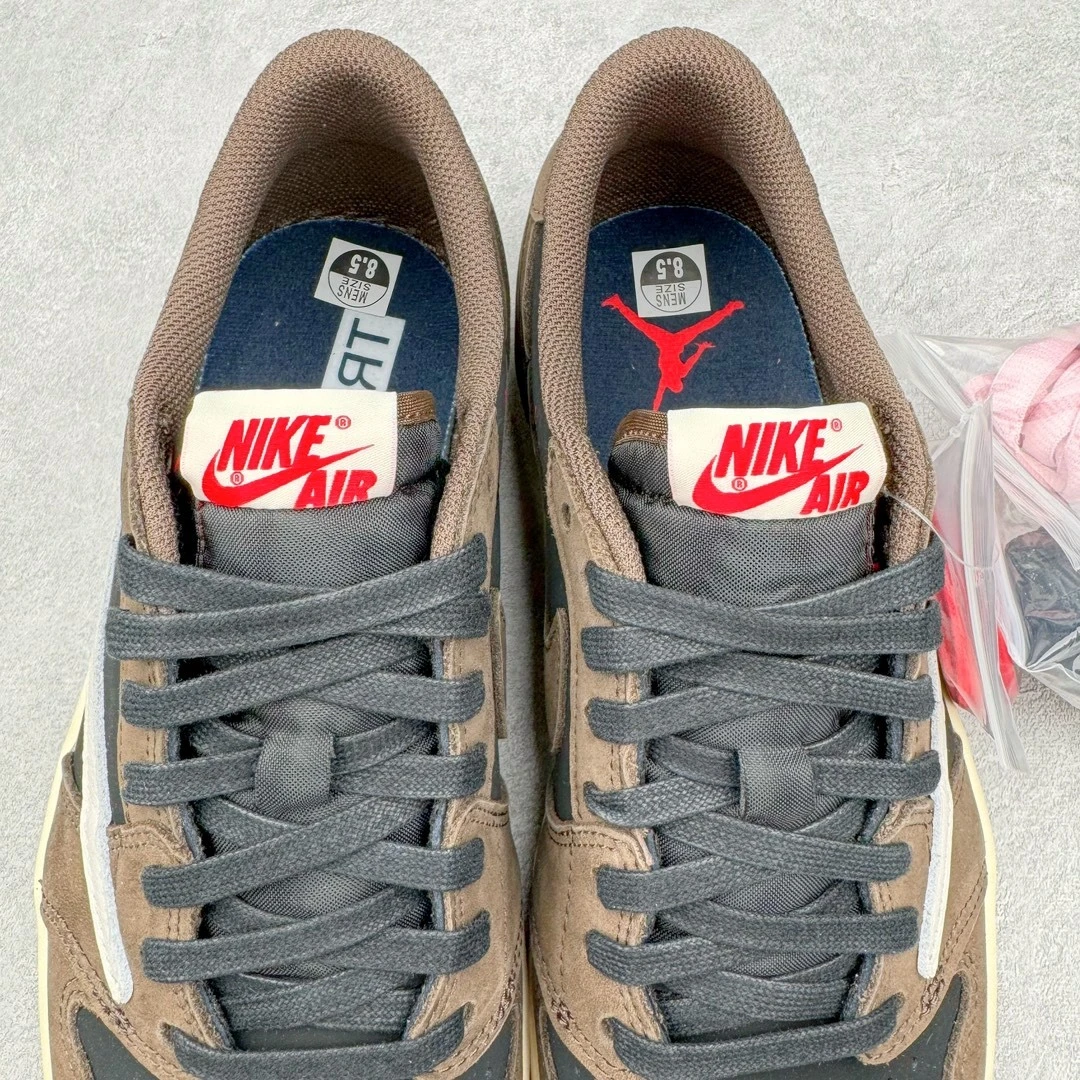 Nike Air Jordan 1 Low "Mocha Brown/Black" Lifestyle Sneakers