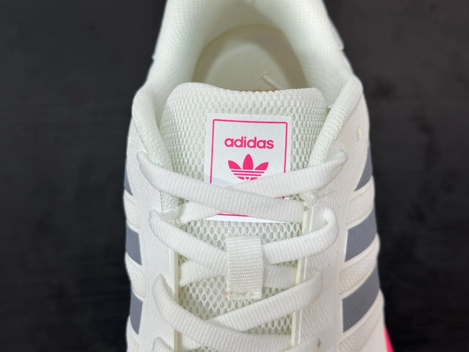Adidas Duramo Running Shoes – Cloud White / Grey Three / Solar Pink & Orange