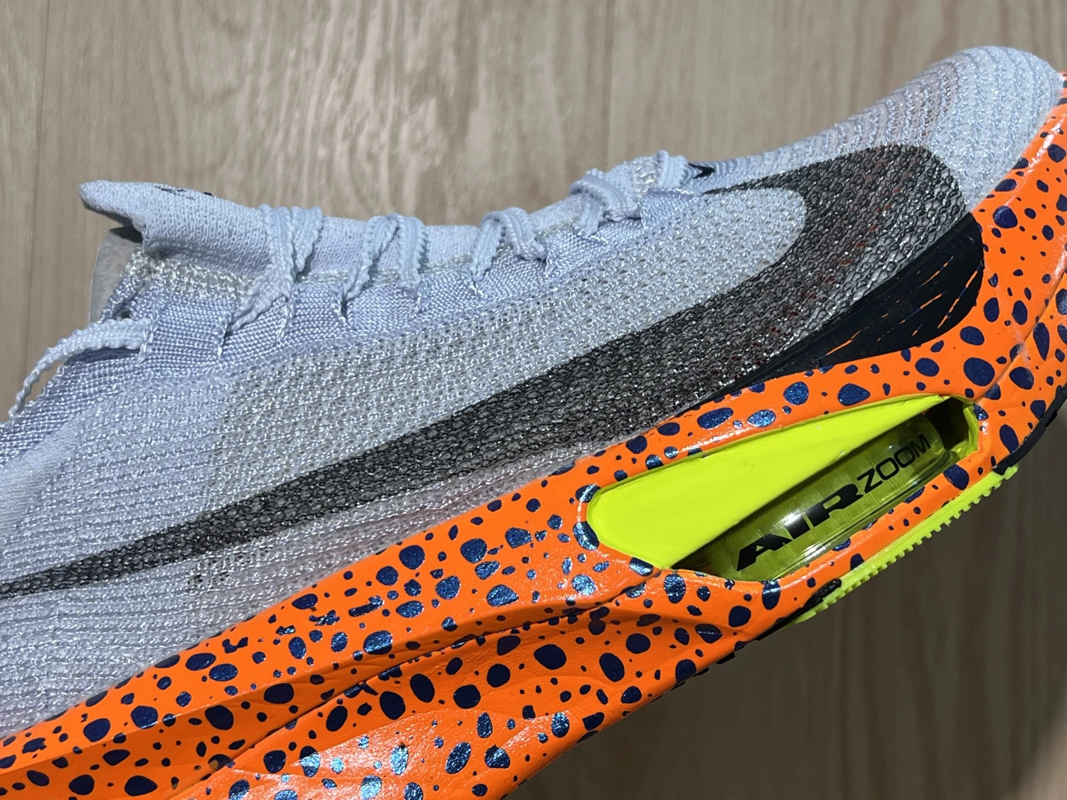 Nike ZoomX VaporFly Elite Running Sneakers – Grey Orange Volt