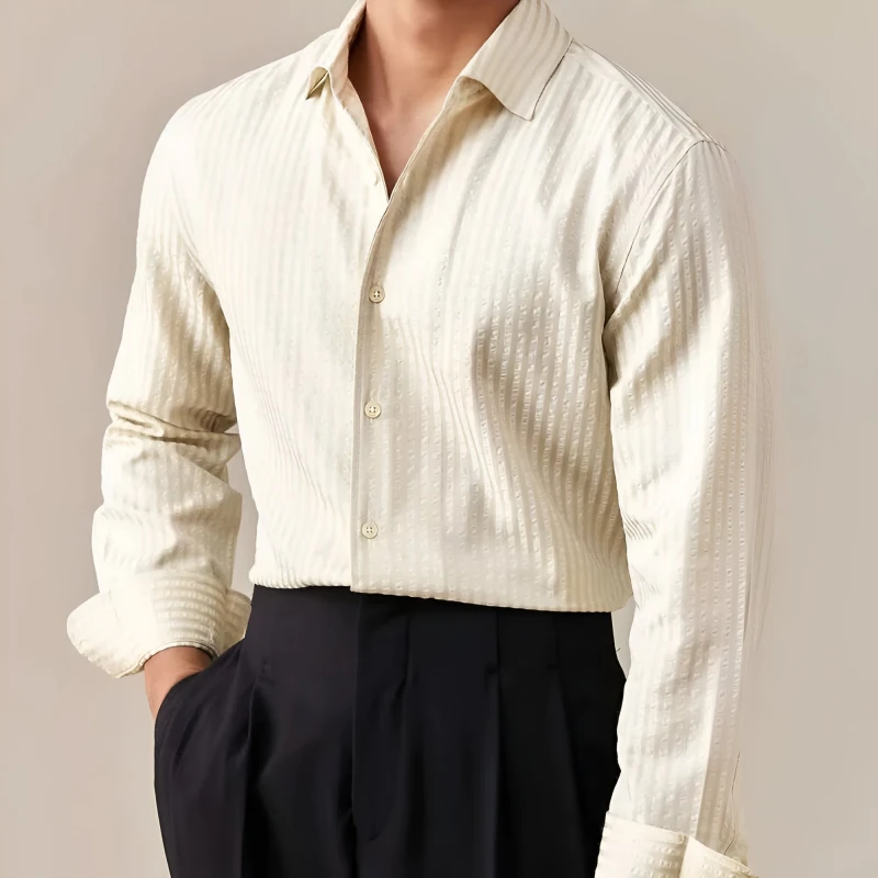 Men’s Stripe Dress Shirt