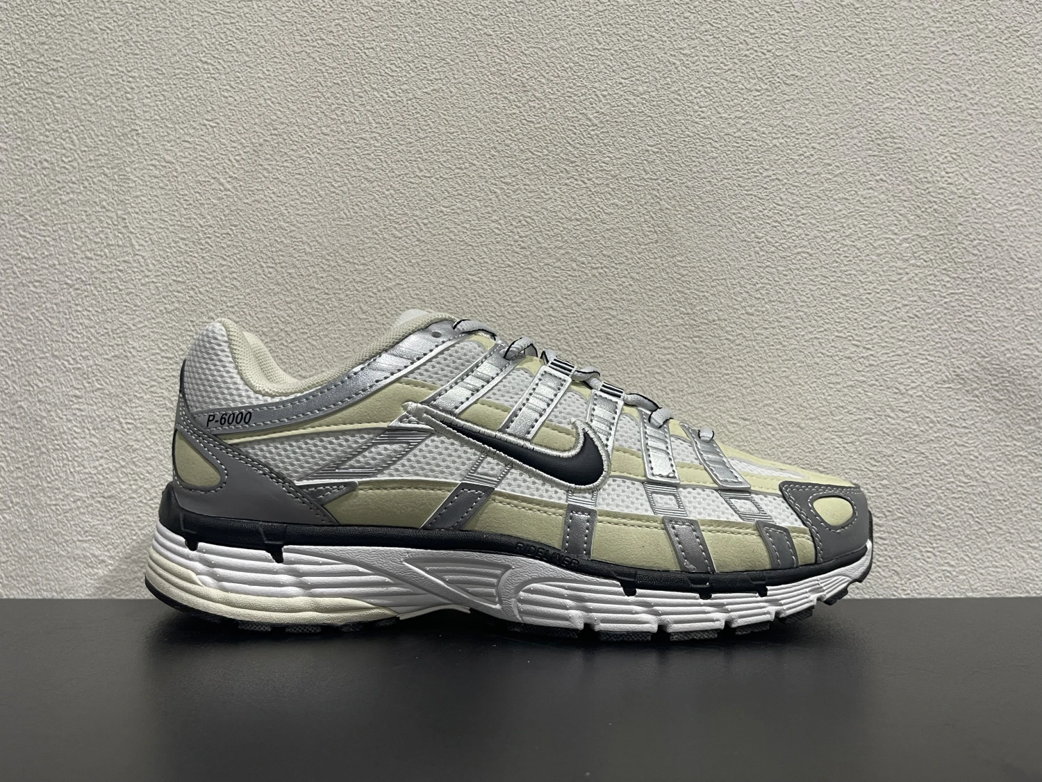 Nike Bomberman Series Sneakers – White, Cream & Metallic Silver