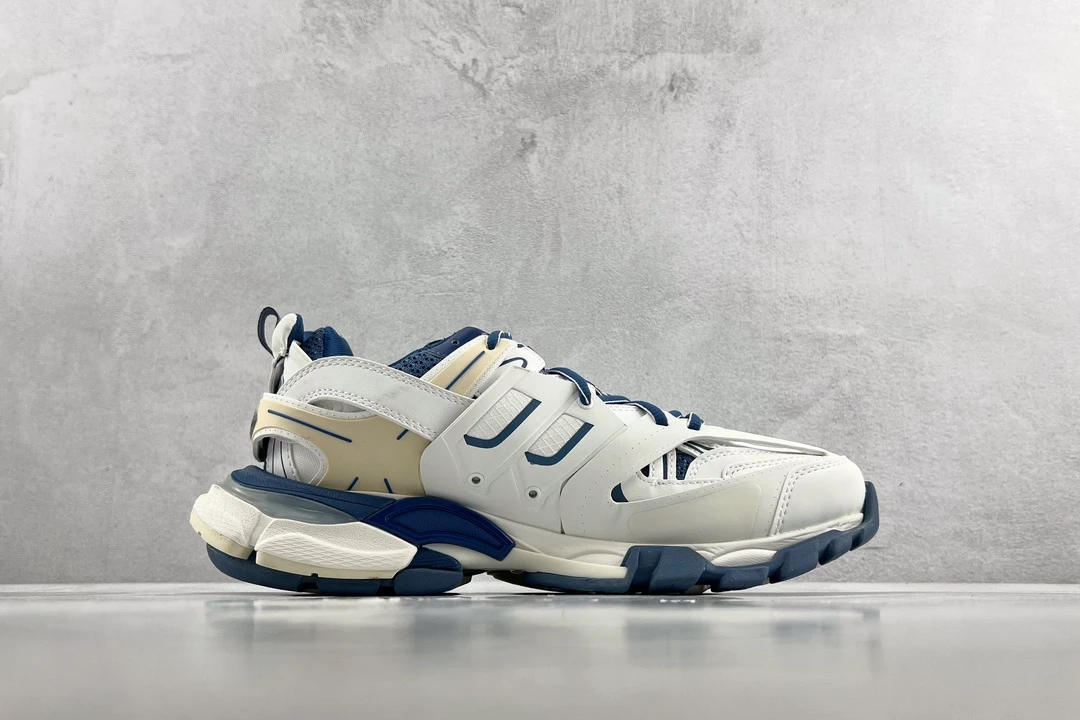 Balenciaga Track Sneaker – Navy Blue & White Edition