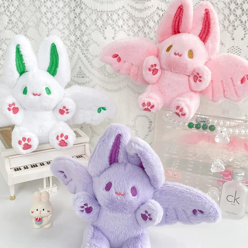 Bat Bunny Plush Pendant Keychain
