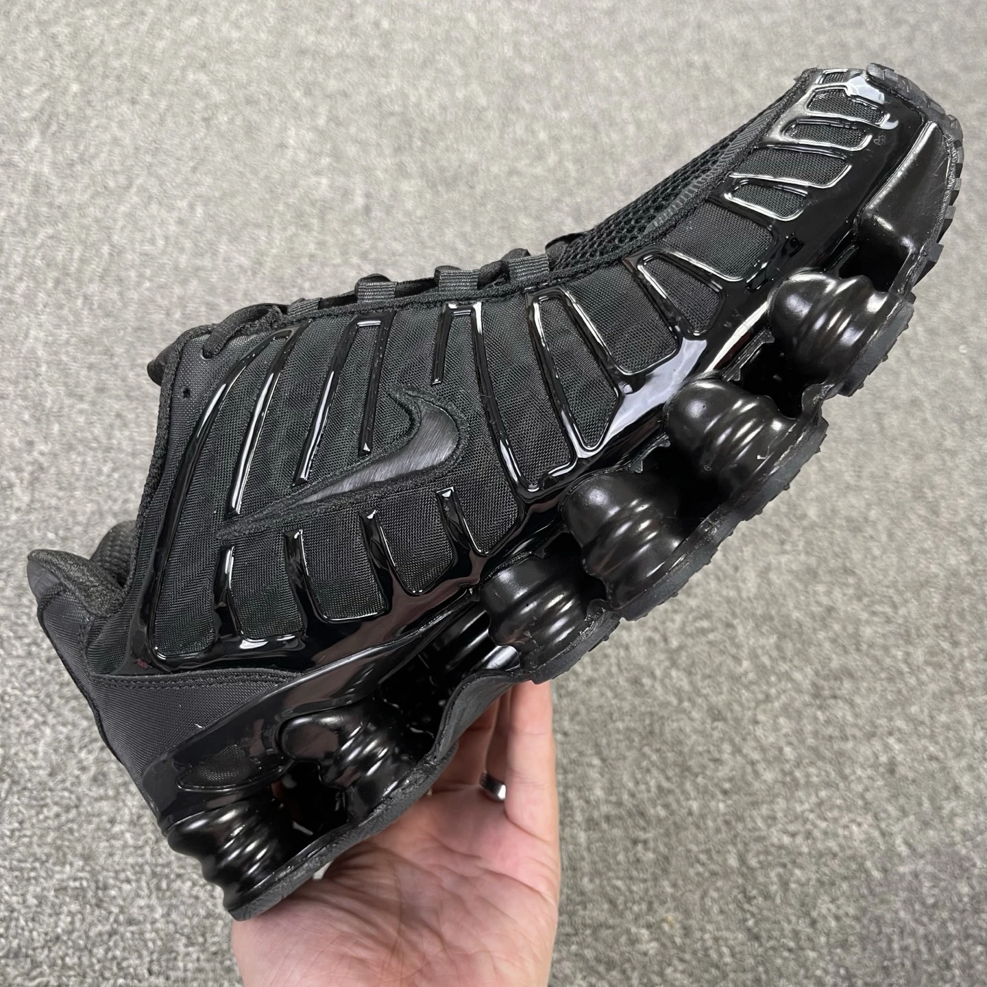 Nike Shox TL – Triple Black & Dark Grey