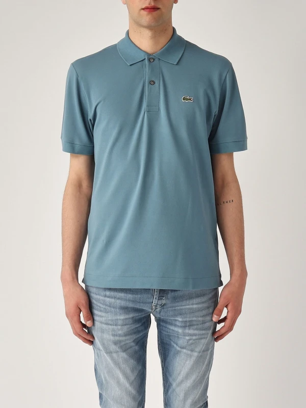 Lacoste Men's Light Blue Cotton Polo Shirt