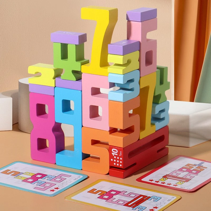 Montessori Wooden Number Puzzle Toy