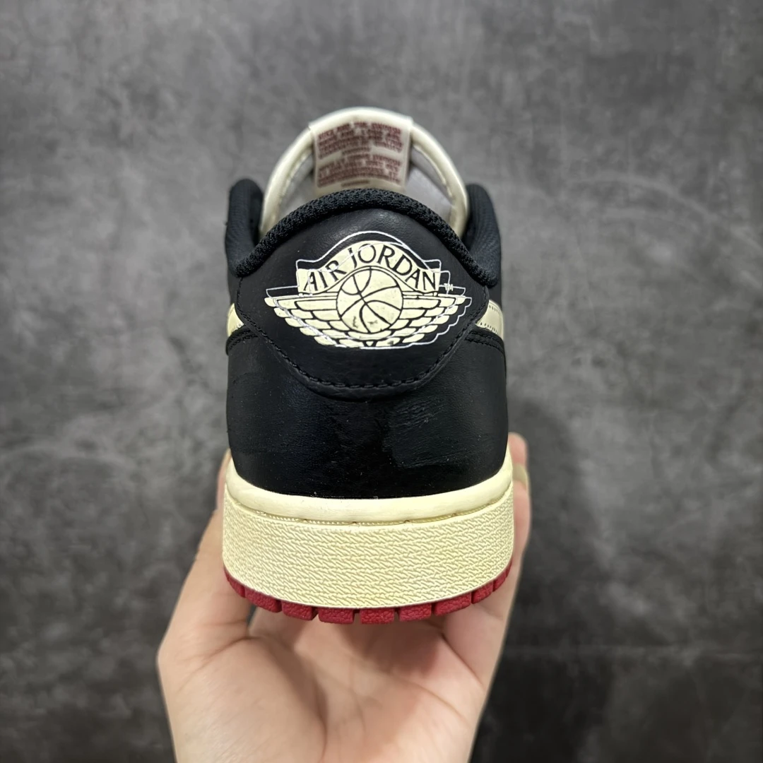 Nike SB x Air Jordan 1 Low "Black, Sail & Burgundy" – Men's Premium Skate Sneakers