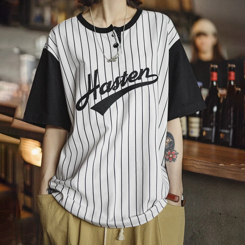 Women's Striped Baseball Tee