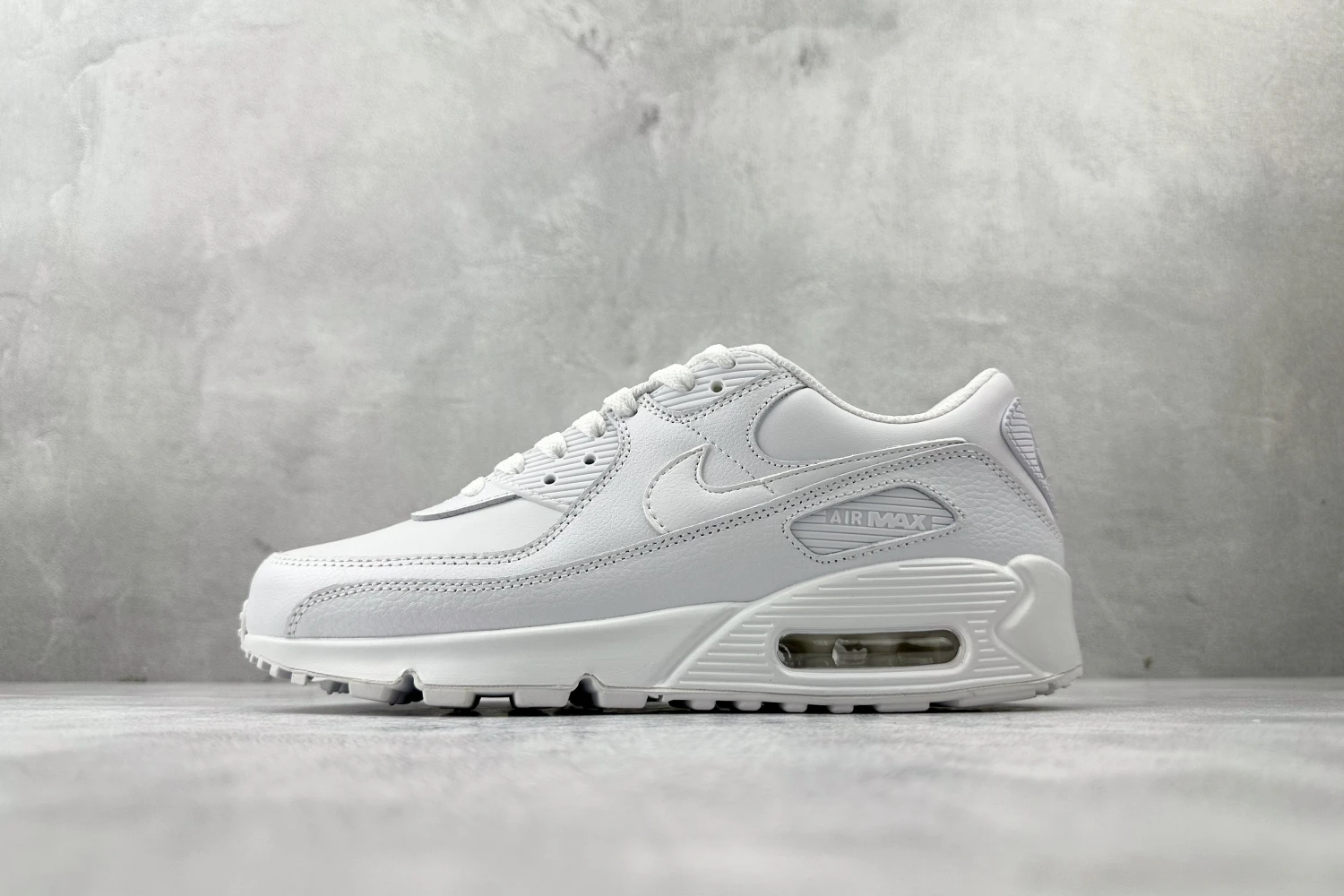Nike Air Max 90 – Triple White Premium Leather