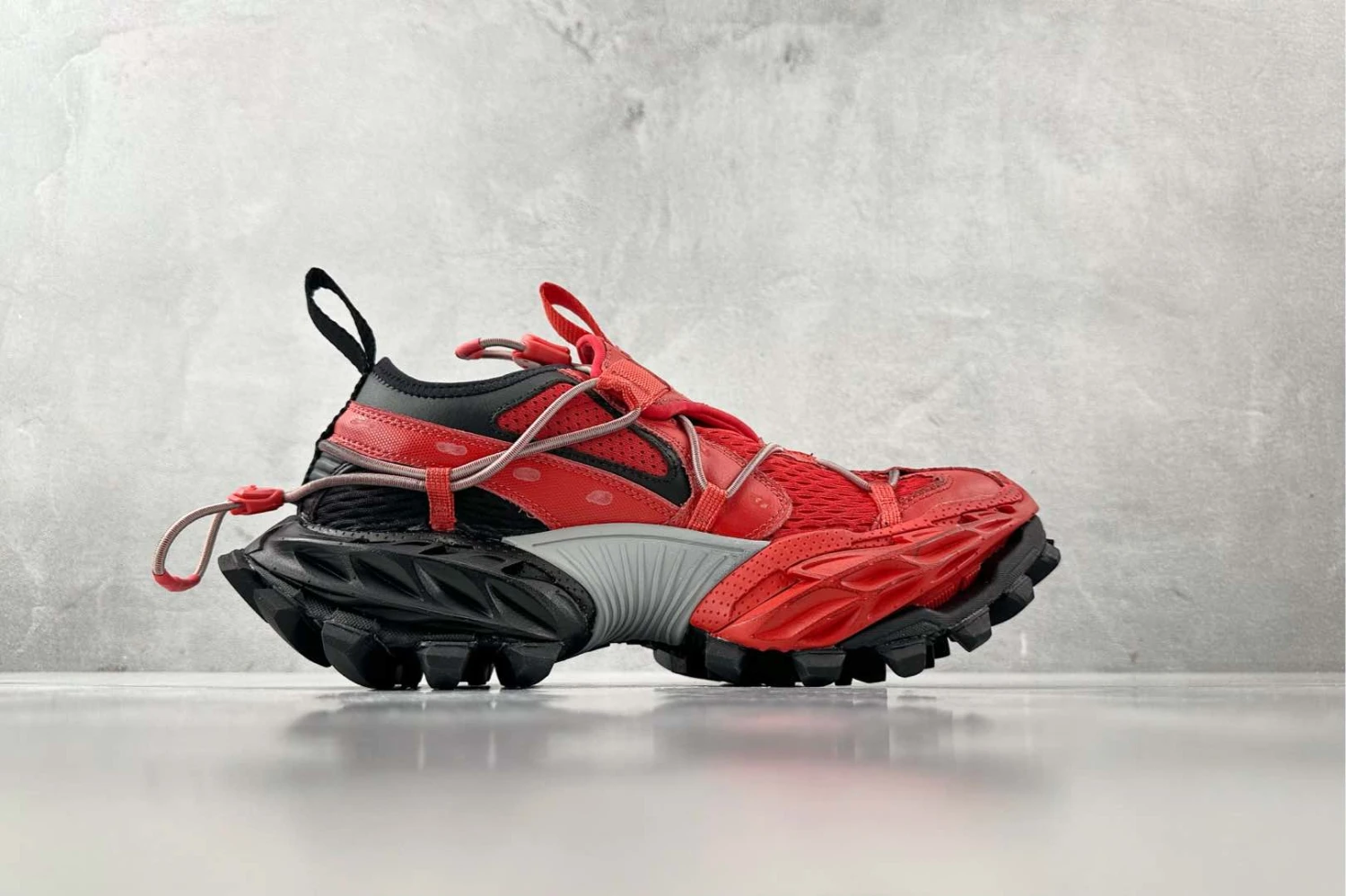 Balenciaga Track Sandal – Red Technical Edition