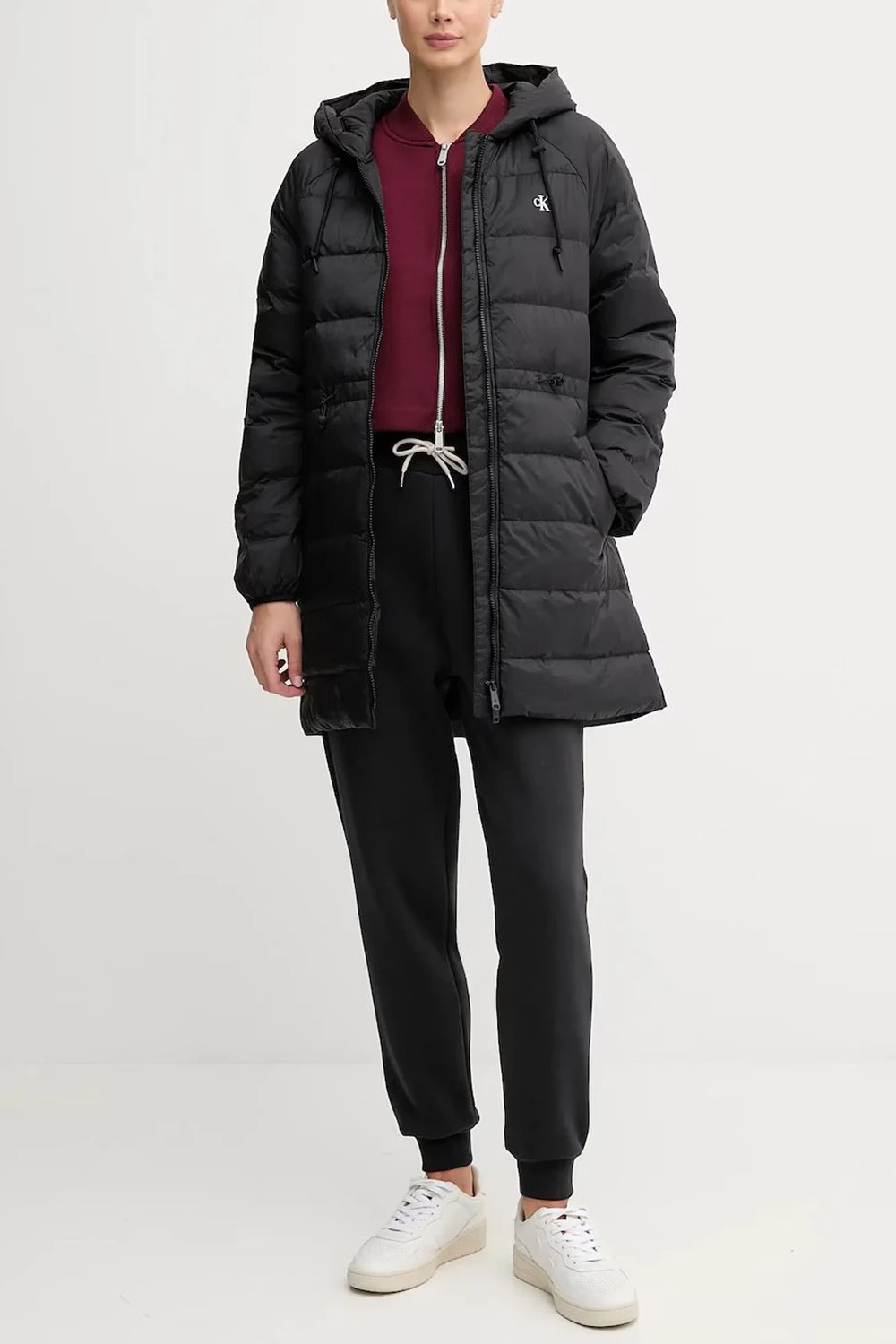 Calvin Klein Jeans Women’s Black Hooded Zip Jacket