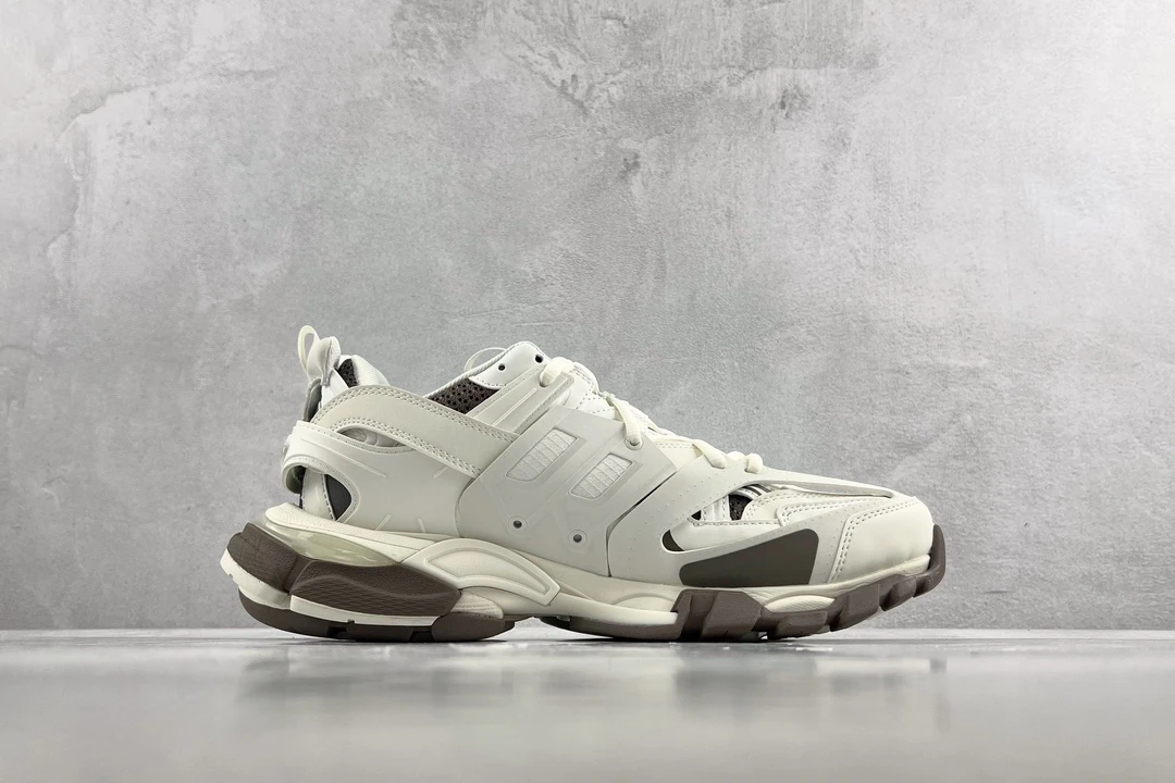 Balenciaga Track Sneaker – White & Brown Edition