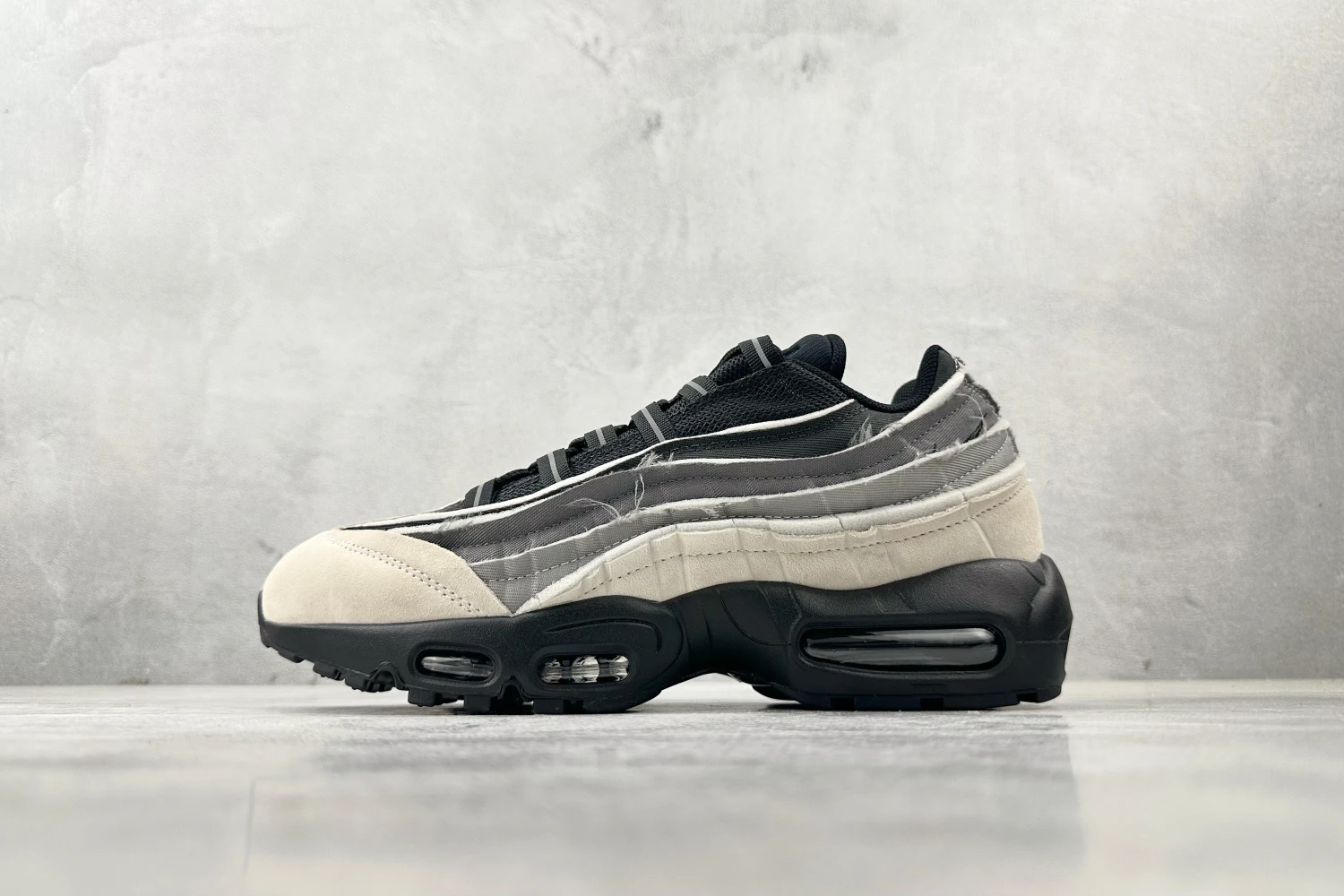 Nike Air Max 95 – Black, Grey & Sail Deconstructed