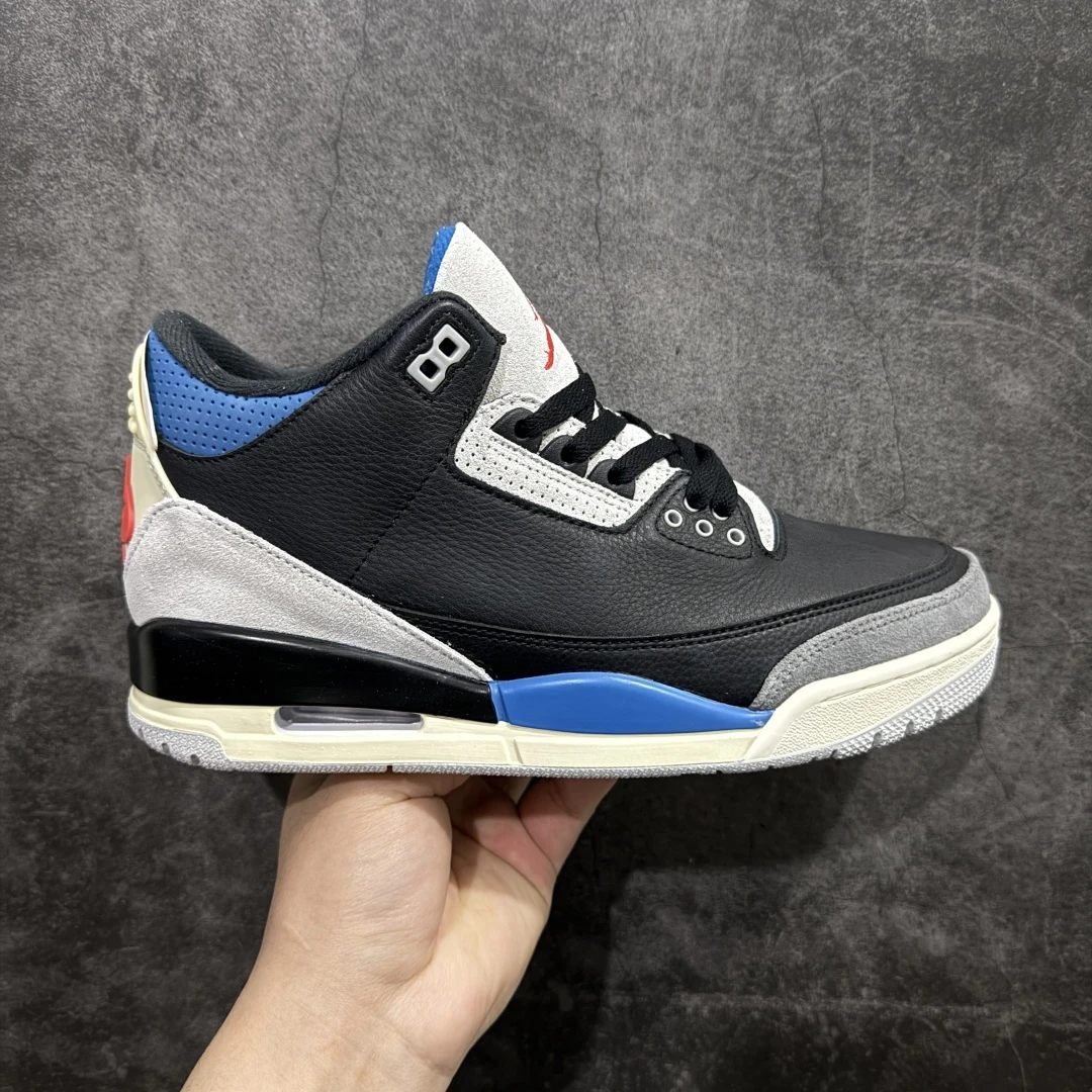 Air Jordan 4 Retro Sneakers – Black White Military Blue Red