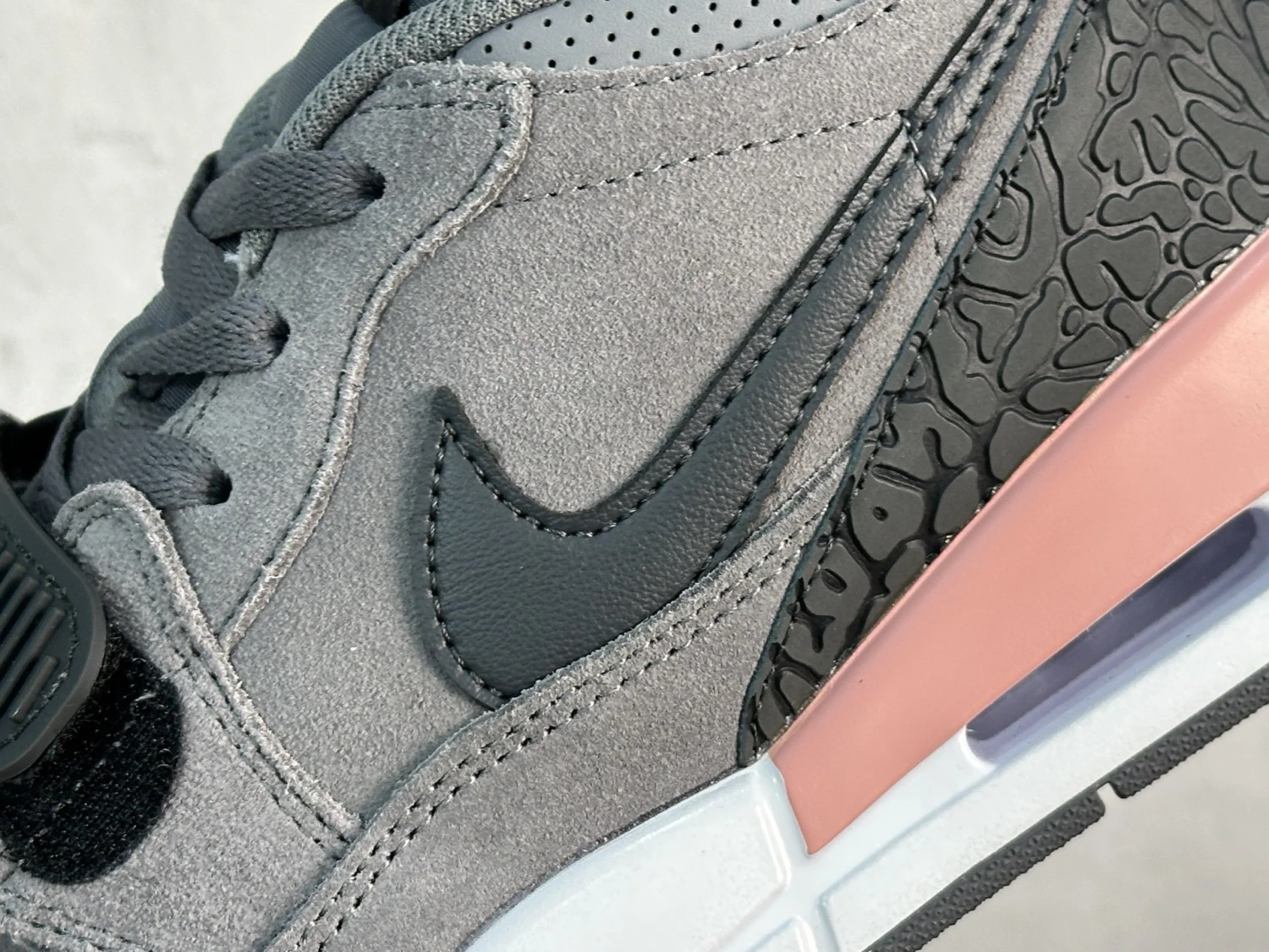 Air Jordan Legacy 312 Low "Dark Grey & Rose Pink" Premium Sneakers