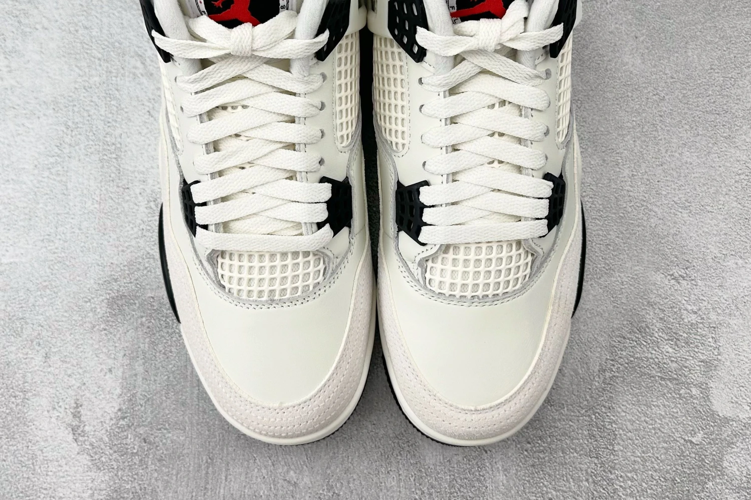 Air Jordan 4 Retro Sneakers – White Black Red Cement