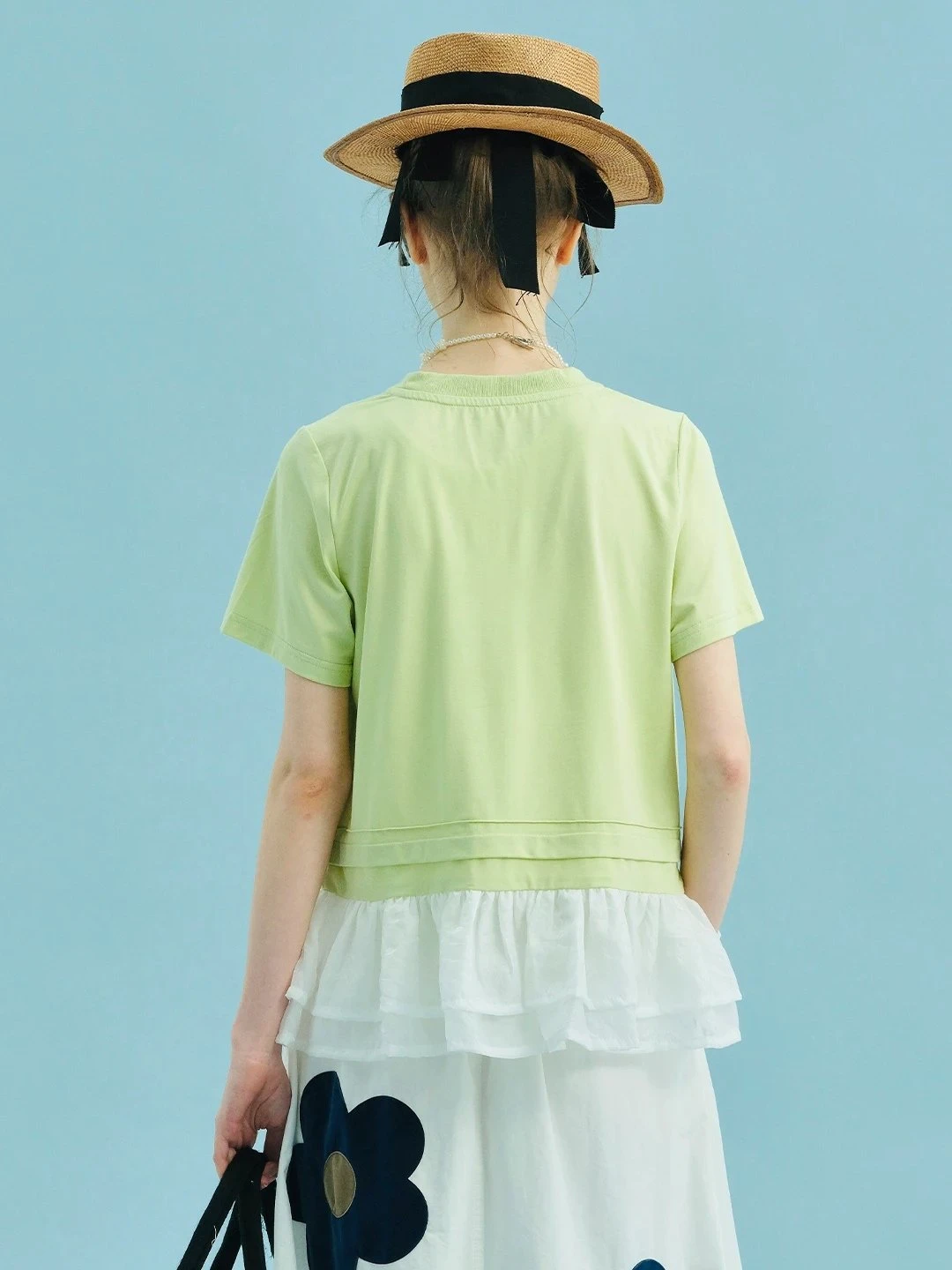 Summer Dopamine Patchwork T-shirt for Women