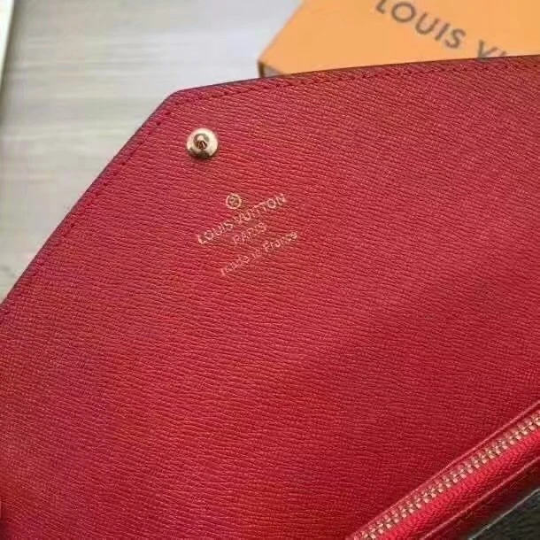 Louis Vuitton Sarah Wallet in Classic Monogram Canvas Brown