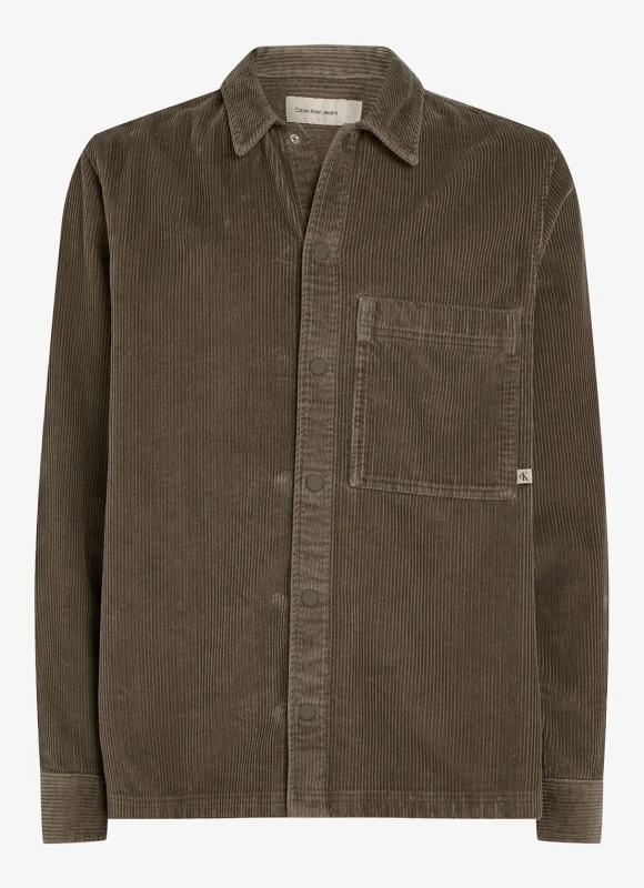 Calvin Klein Jeans Men’s Brown Classic Cotton Shirt – Fall/Winter Edition