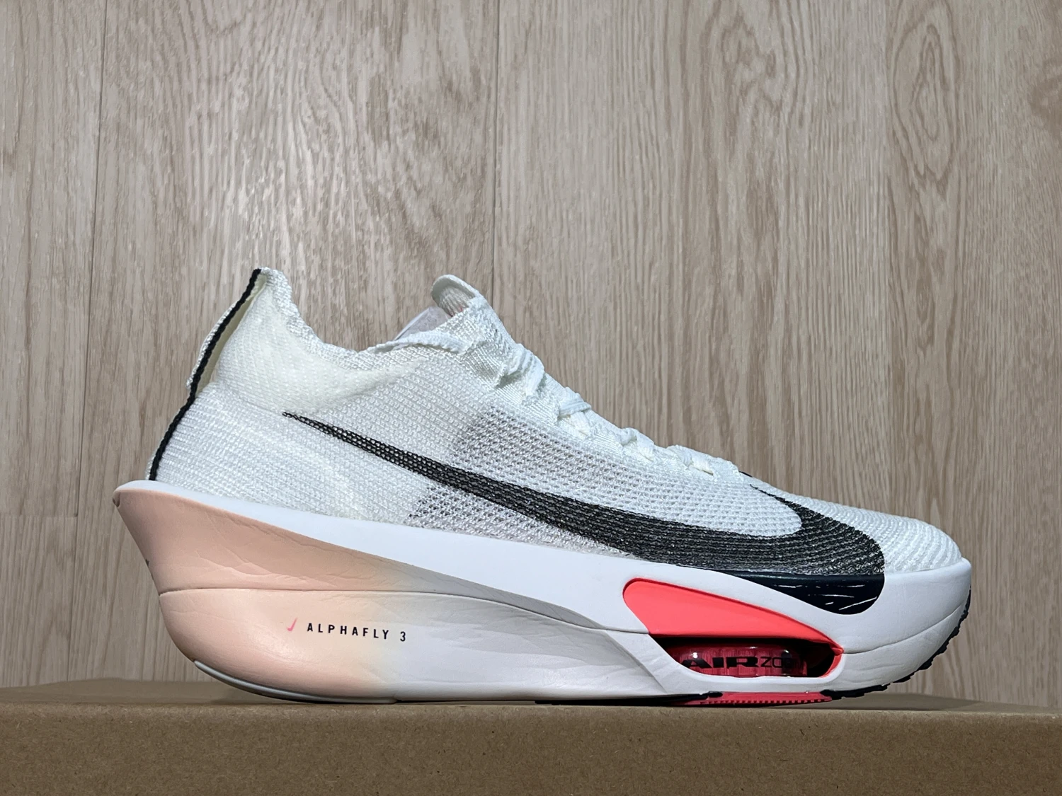 Nike Air Zoom Alphafly 3 Racing Sneakers – White Black Neon Pink