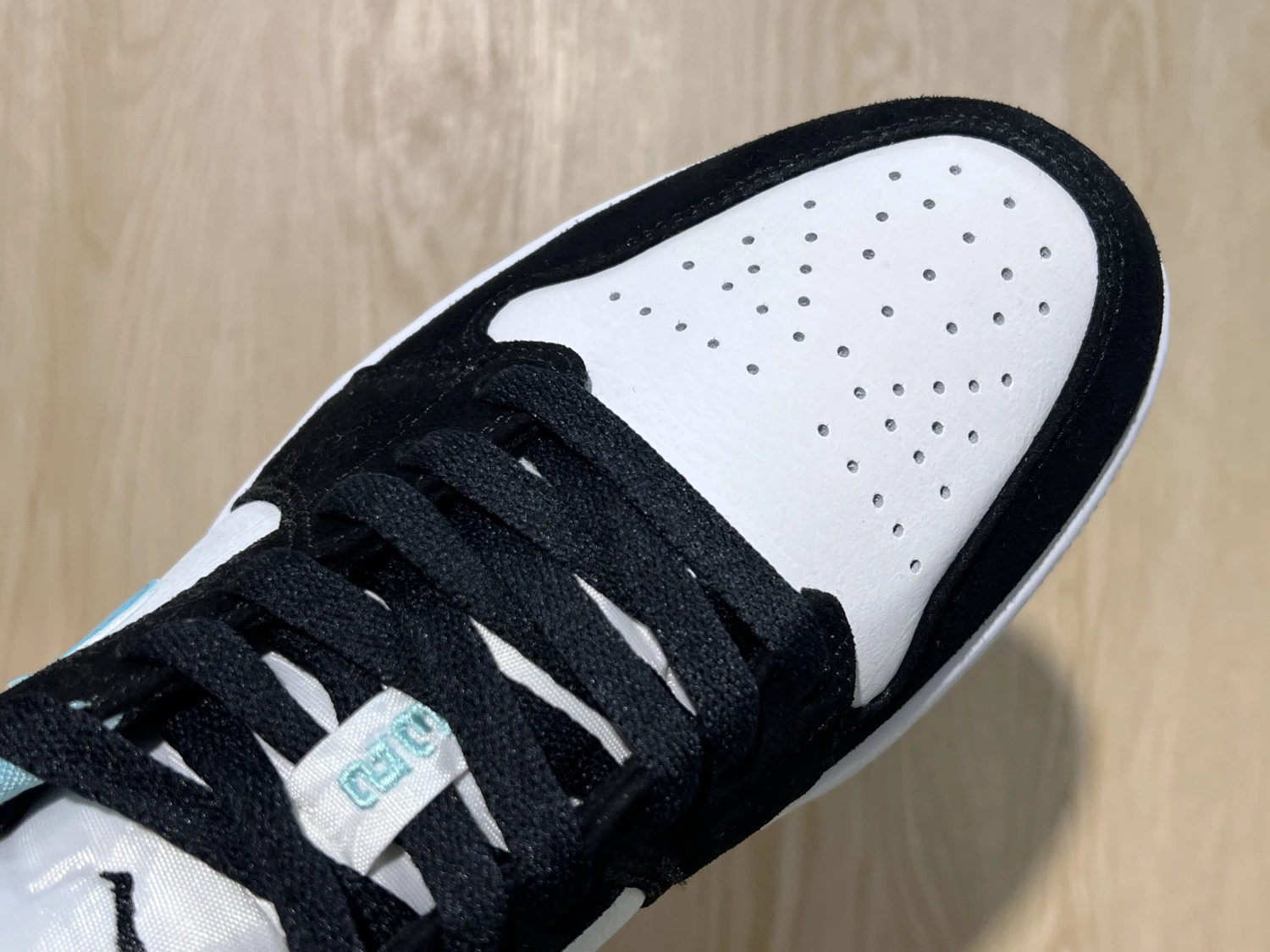 Air Jordan 1 Low Aqua Black & White Sneaker – Premium Streetwear Edition