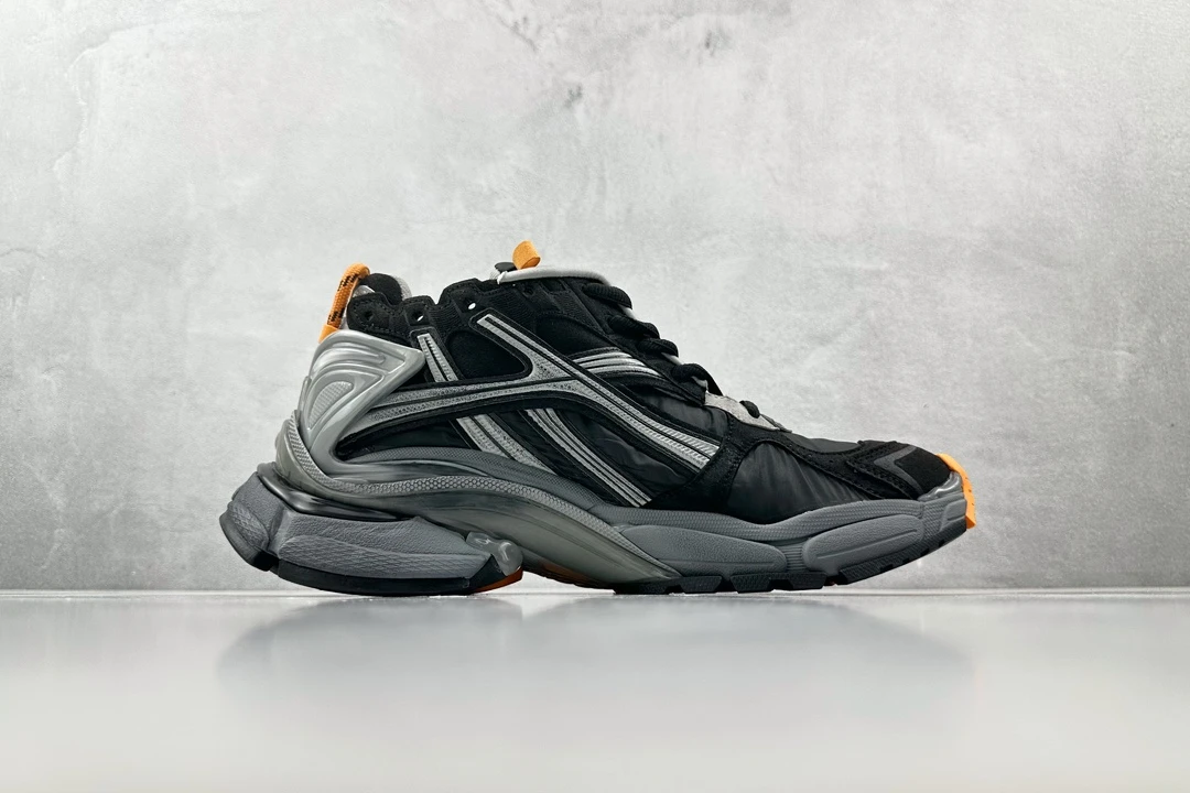 Balenciaga 3XL Black Grey Orange Designer Sneaker