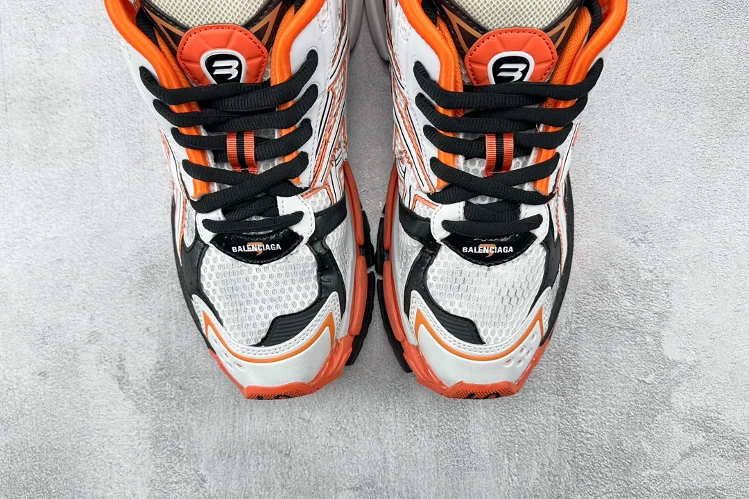 Balenciaga Runner White Orange Black Designer Sneaker