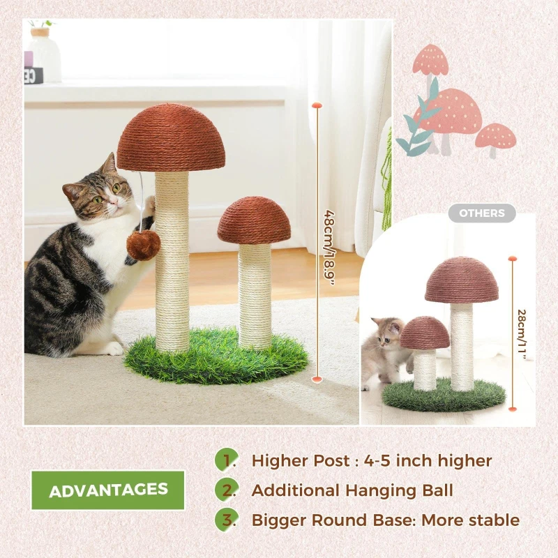 Mushroom Cat Scratching Post