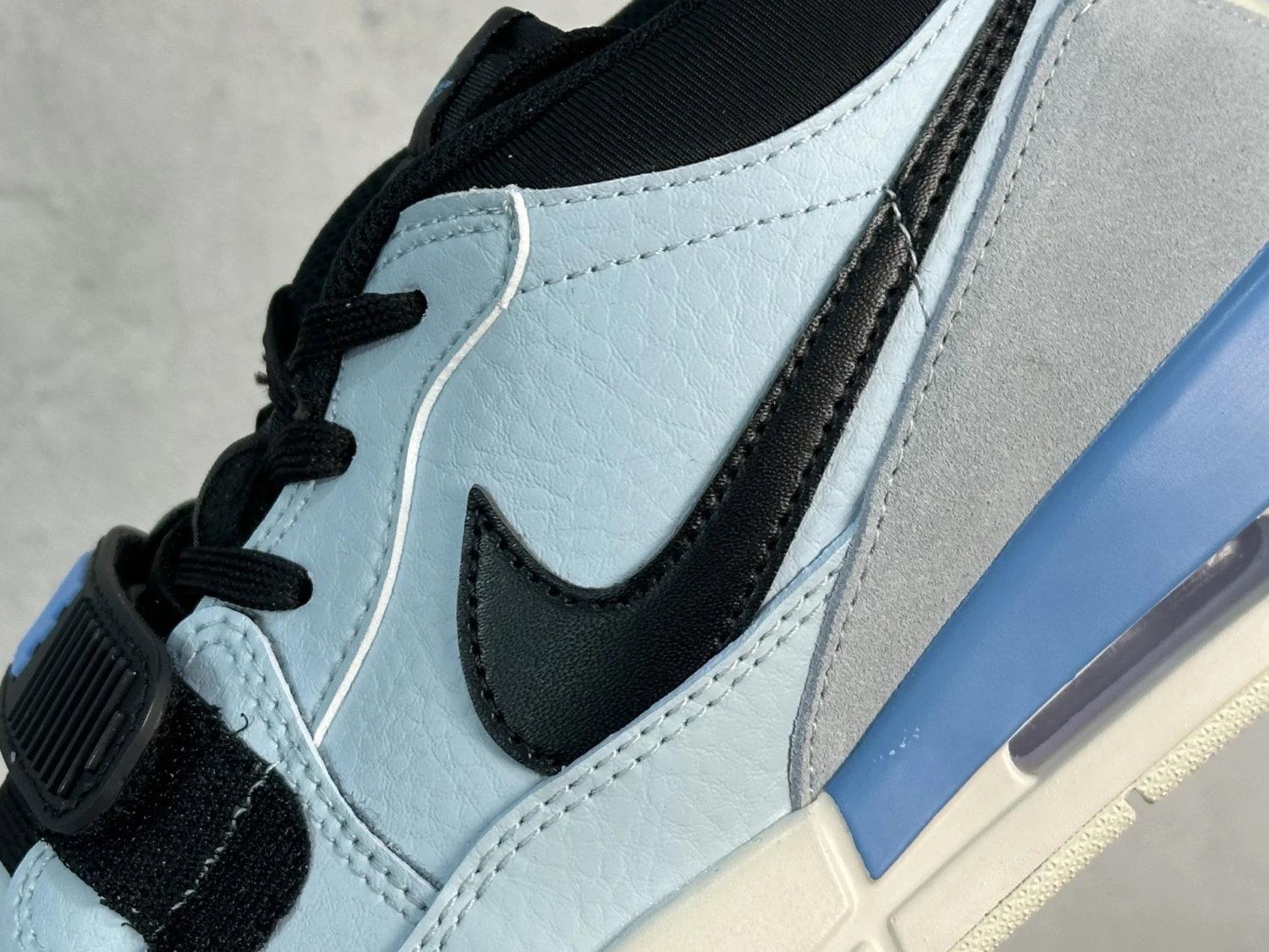 Air Jordan Legacy 312 Low "Light Grey, Black & Blue" Premium Sneakers