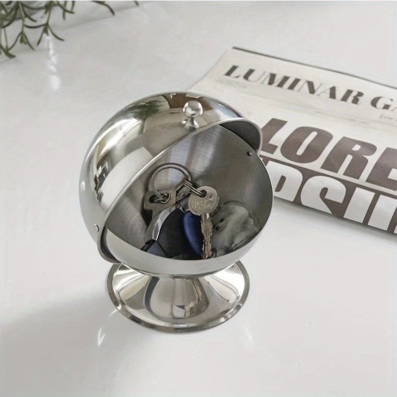 Stainless Steel Sphere Storage Jar