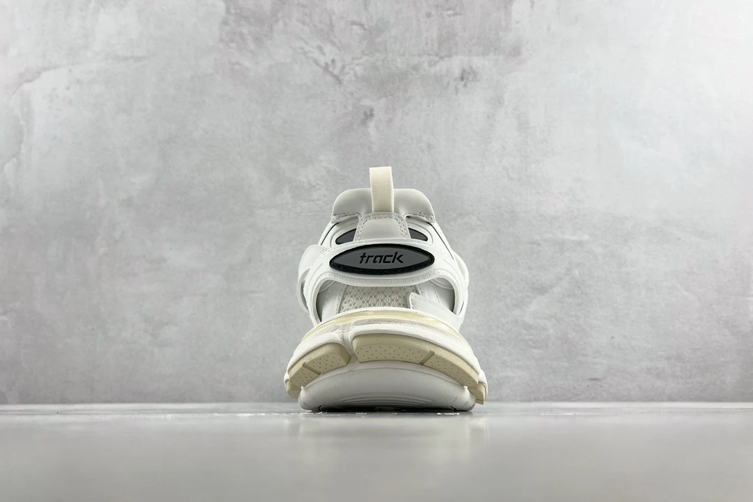 Balenciaga Track Sneaker – White Edition with Rainbow Laces