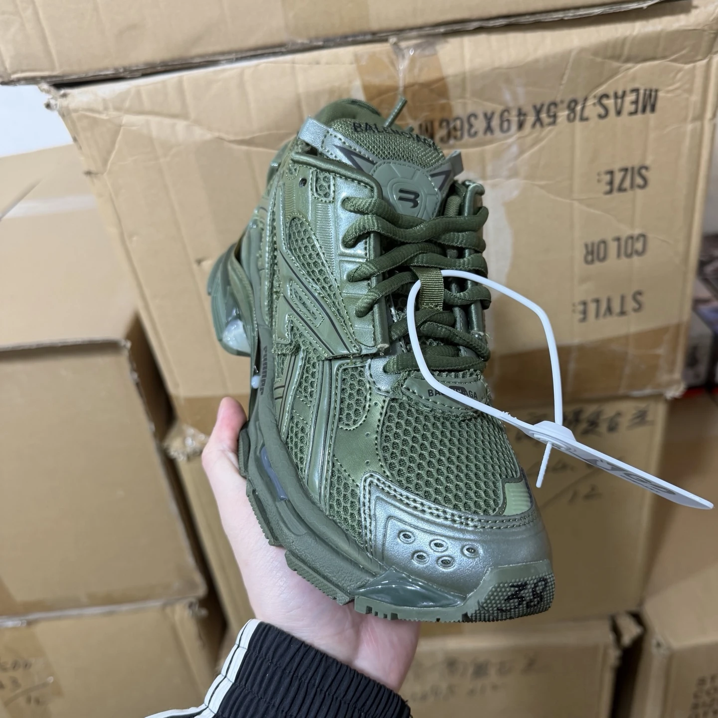 Balenciaga Track Sneaker – Olive Green Edition