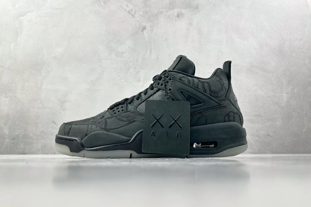 Air Jordan 4 Retro Sneakers –Triple Black Premium Edition