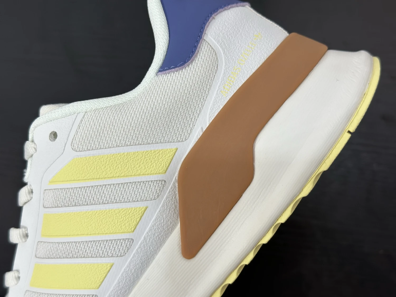 Adidas Duramo Running Shoes – Cloud White / Semi Flash Yellow / Collegiate Purple