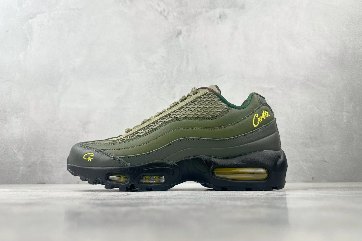 Nike Air Max 95 Corteiz – Olive Green, Black & Volt Yellow