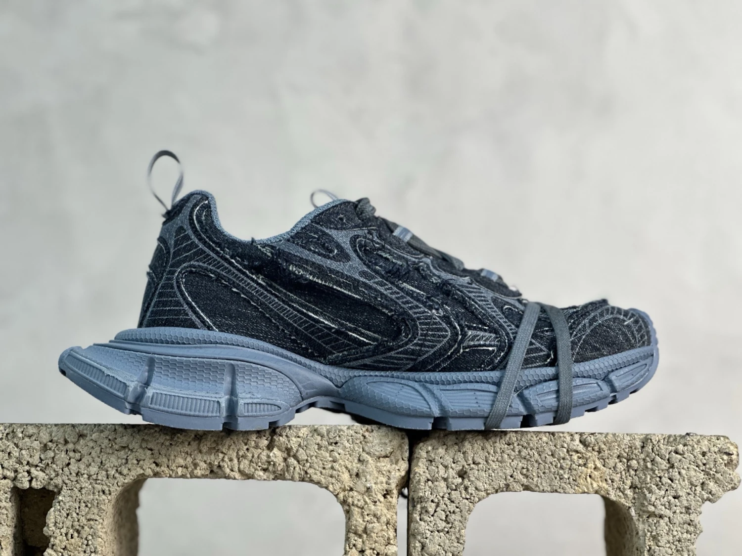 Balenciaga Runner Sneaker – Washed Indigo Denim Edition