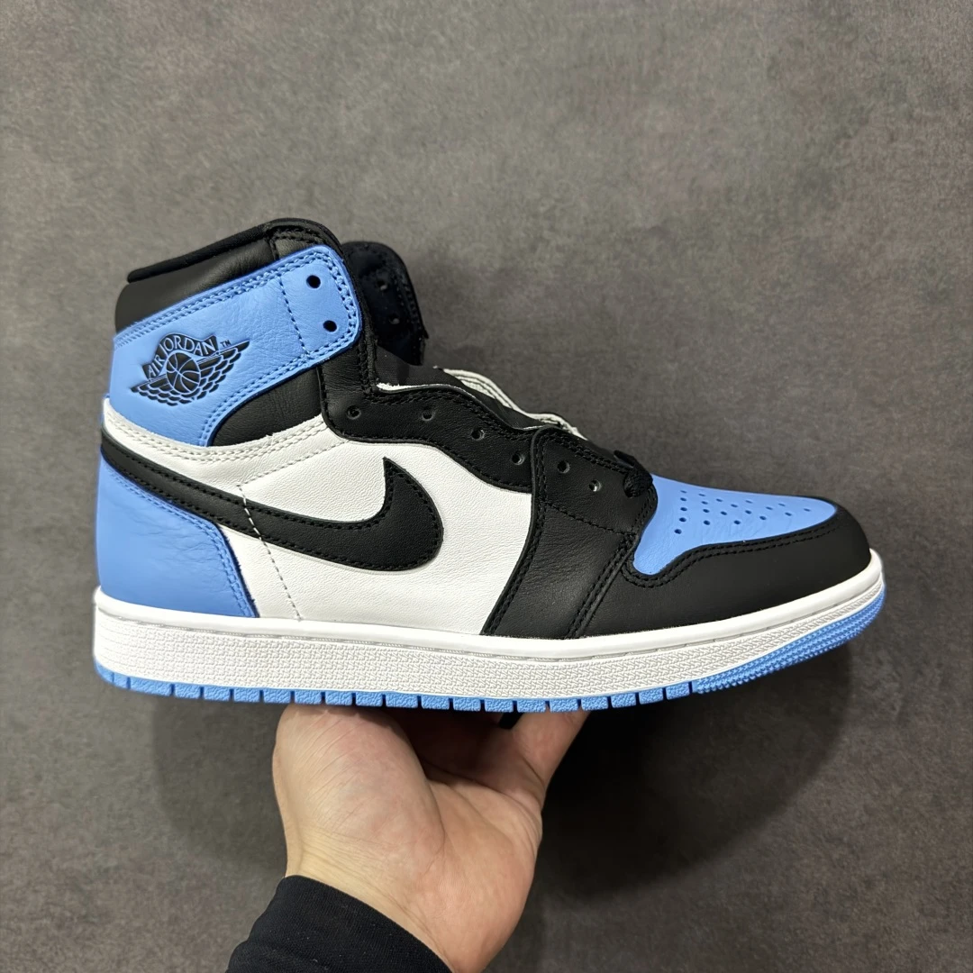 Air Jordan 1 High OG "Black, White & University Blue" – Men's Premium High-Top Sneakers