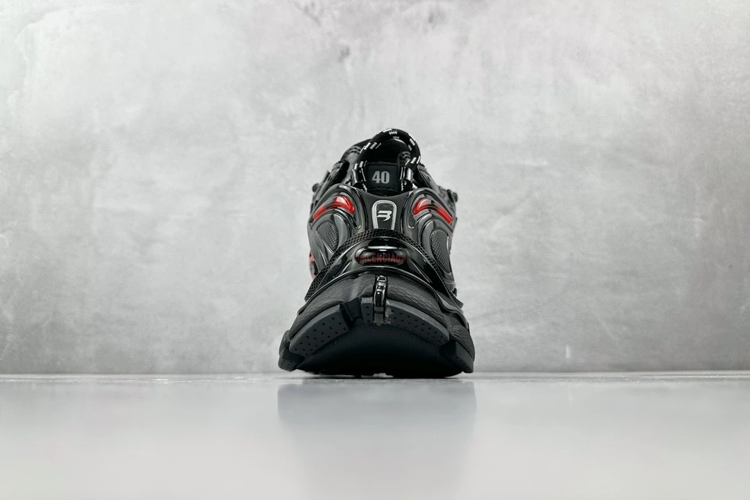 Balenciaga 3XL Black Red Graffiti Designer SneakerBA