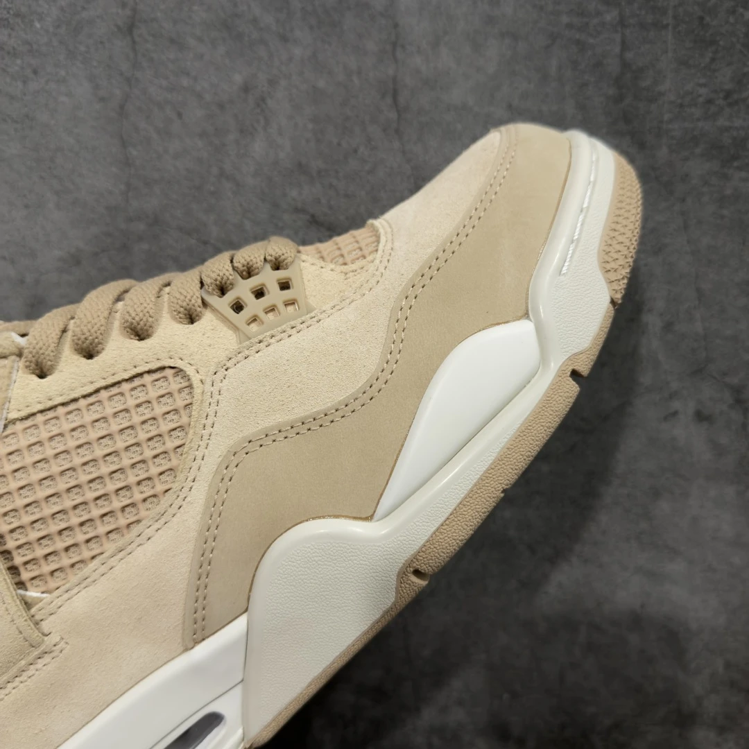 Air Jordan 4 Retro Sneakers – Sand Beige Cream